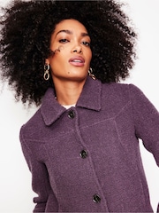 Boden Purple Oxford Boucle Jacket - Image 2 of 5