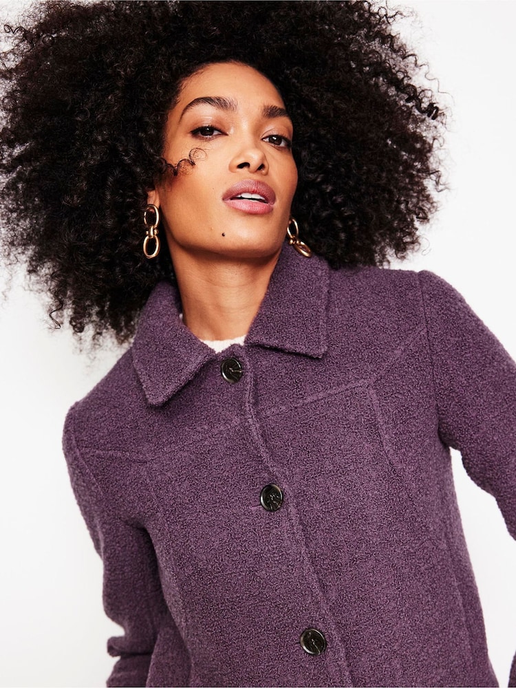 Boden Purple Oxford Boucle Jacket - Image 2 of 5