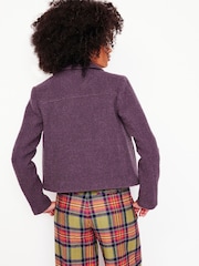 Boden Purple Oxford Boucle Jacket - Image 3 of 5