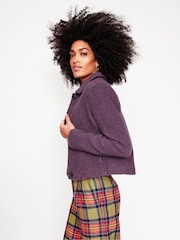 Boden Purple Oxford Boucle Jacket - Image 4 of 5