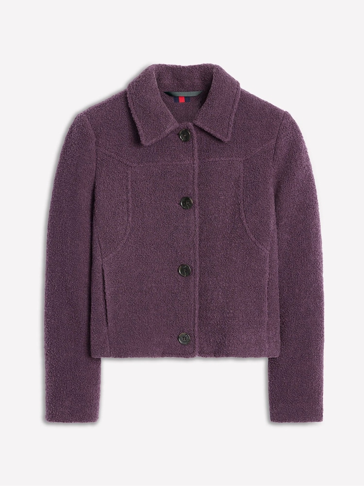 Boden Purple Oxford Boucle Jacket - Image 5 of 5