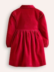 Boden Red 100% Cotton Aubrey Puff Sleeve Shirt Dress - Image 2 of 3
