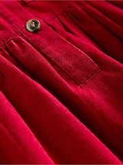 Boden Red 100% Cotton Aubrey Puff Sleeve Shirt Dress - Image 3 of 3