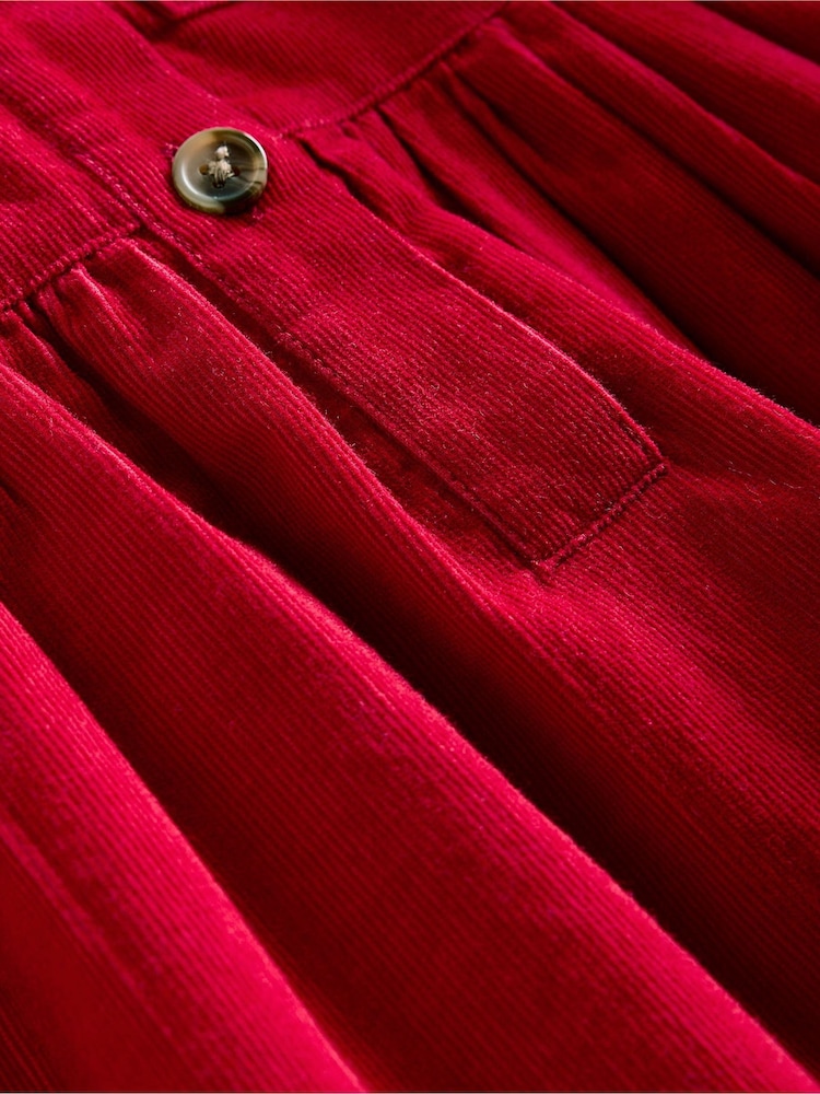 Boden Red 100% Cotton Aubrey Puff Sleeve Shirt Dress - Image 3 of 3 Boden Red 100% Cotton Aubrey Puff Sleeve Shirt Dress - Image 3 of 3