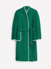 Boden Green Blanket Stitch Wrap Coat - Image 6 of 6