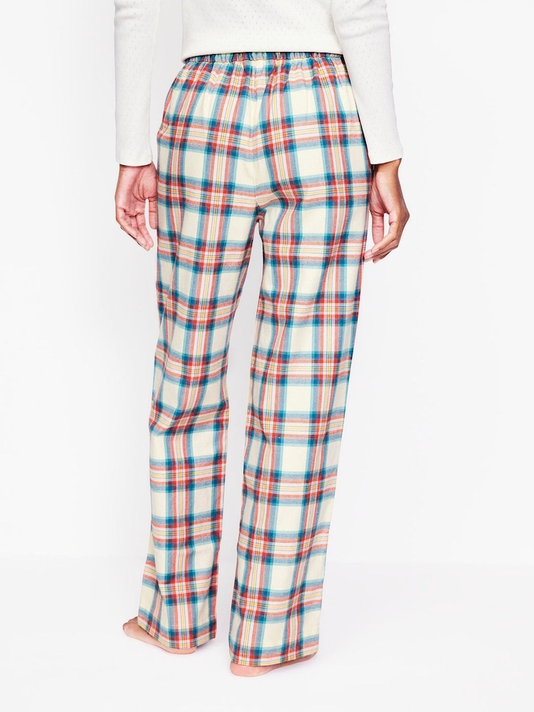 Boden Cream Brushed Cotton 100% Cotton Trousers - Image 2 of 4