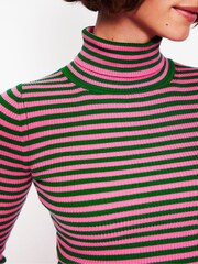 Boden Pink Catriona Roll Neck Jumper - Image 2 of 6