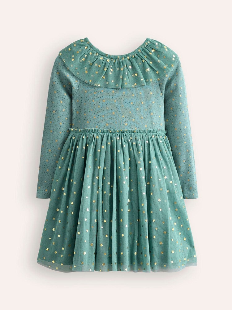 Boden Green Rose Twirly Tulle Dress - Image 2 of 3