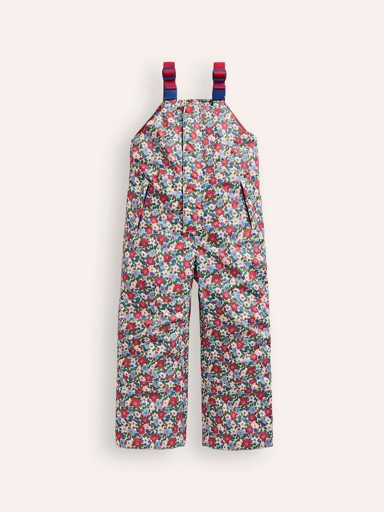 Boden Red Salopette Waterproof Trousers - Image 1 of 4