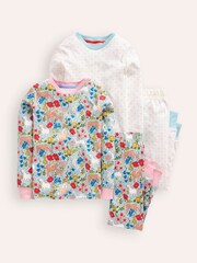 Boden Blue 100% Cotton Snug Pyjamas 2 Pack - Image 1 of 3