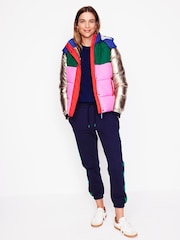 Boden Pink Short Puffer Coat - Image 4 of 5