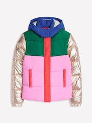 Boden Pink Short Puffer Coat - Image 5 of 5