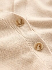Boden Cream Zia Longline V-Neck Cardigan - Image 6 of 6