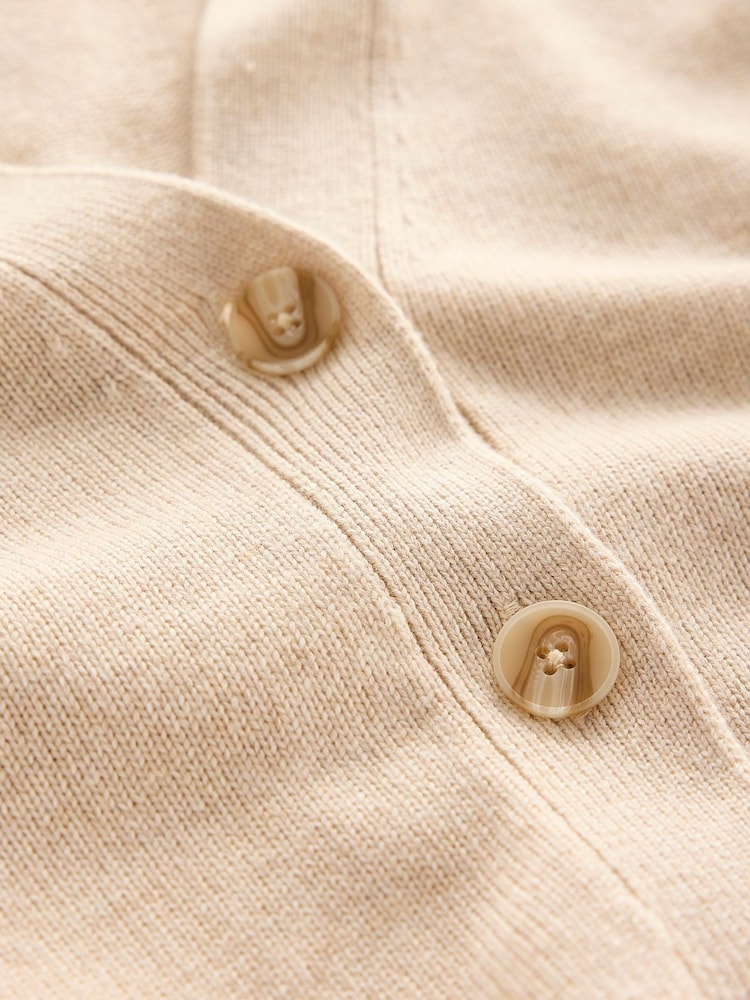 Boden Cream Zia Longline V-Neck Cardigan - Image 6 of 6