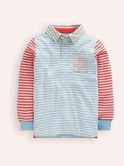 Boden Blue Supersoft 100% Cotton Polo Shirt - Image 1 of 3