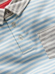 Boden Blue Supersoft 100% Cotton Polo Shirt - Image 3 of 3