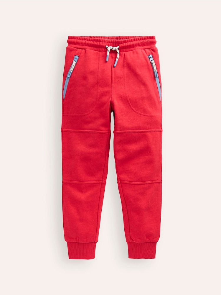 Boden Red 100% Cotton Warrior Knee Joggers - Image 1 of 3