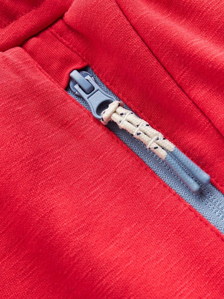 Boden Red 100% Cotton Warrior Knee Joggers - Image 3 of 3