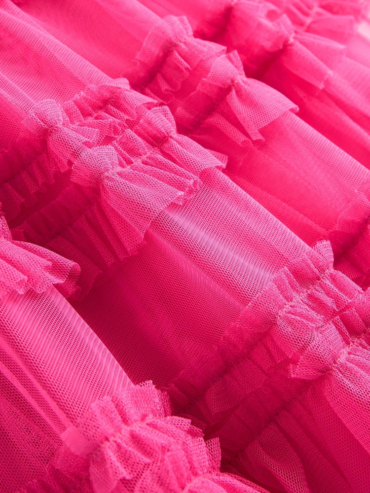 Boden Pink Winnie Tulle Tiered Party Dress - Image 3 of 3