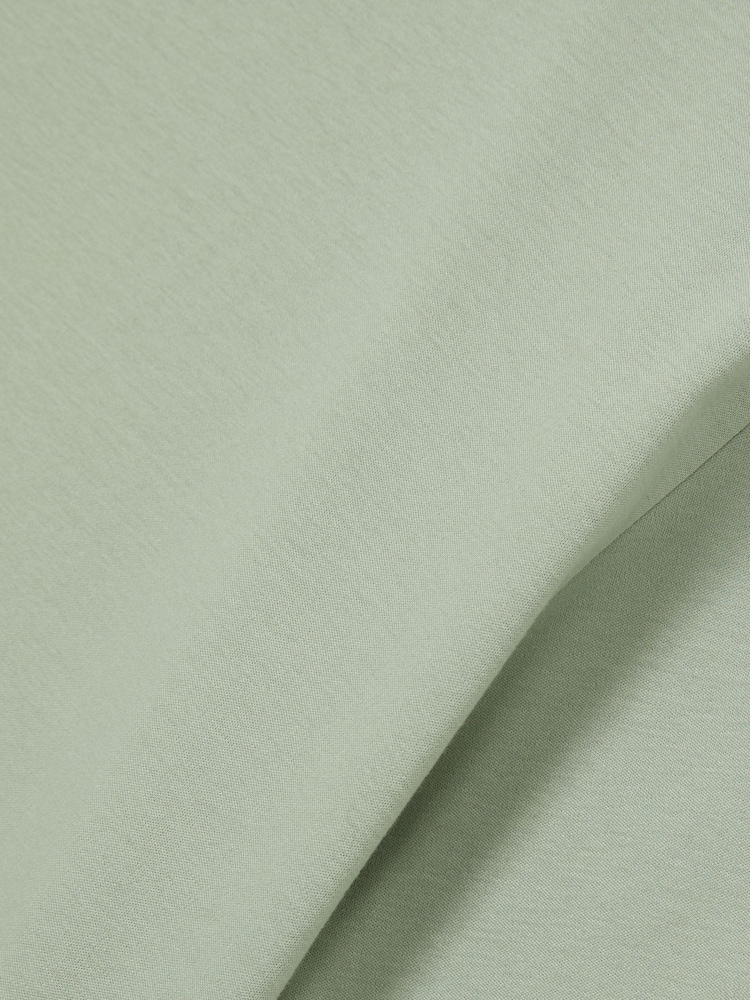 Reiss Sage Green Count Mercerised-Cotton Crew-Neck T-Shirt - Image 6 of 6
