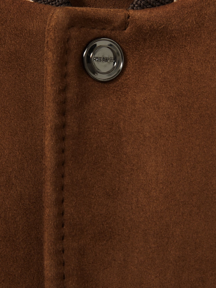 Reiss Banridge Suede Stripe-Trim Bomber Jacket - Bild 7 von 7 Reiss Banridge Suede Stripe-Trim Bomber Jacket - Bild 7 von 7