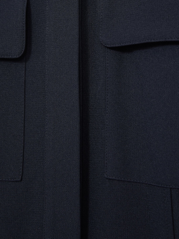 Reiss Navy Kaia Tailored Wide Leg Utility Jumpsuit - Image 5 of 5