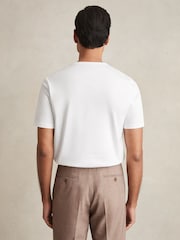 Reiss White Count Mercerised-Cotton Crew-Neck T-Shirt - Image 5 of 6