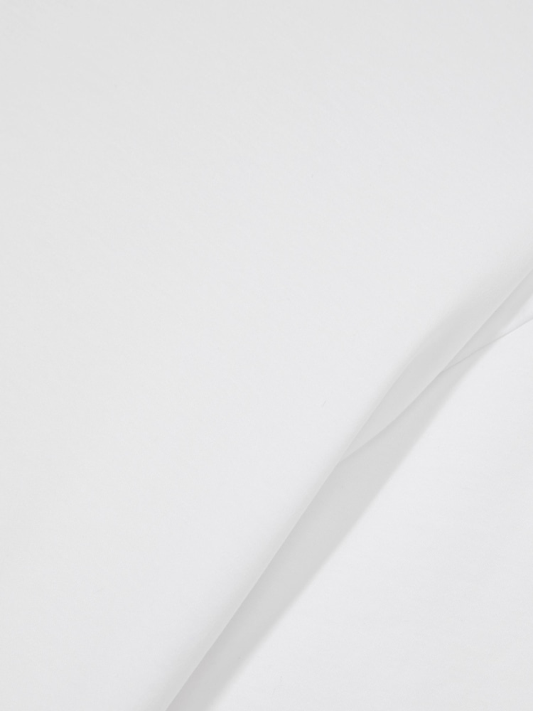 Reiss White Count Mercerised-Cotton Crew-Neck T-Shirt - Image 6 of 6