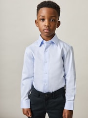 Azul suave - Reiss Remote Slim-Fit Cotton Shirt - Imagen 1 de 4