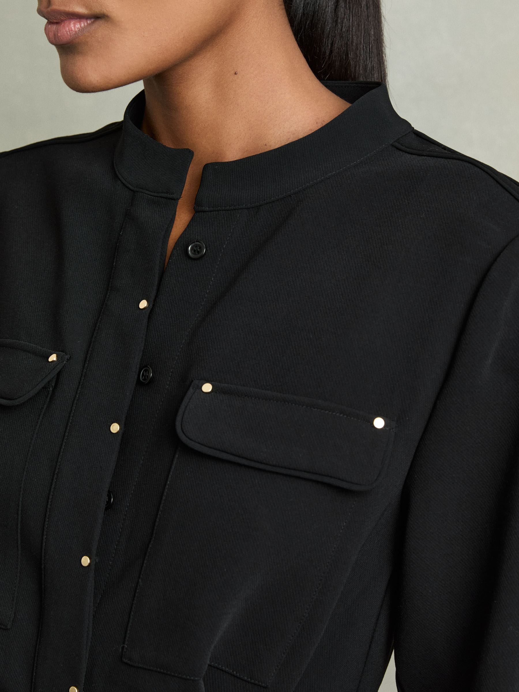 【海外限定】REISSワンピース☆Isla Twill Belted Shirt Dress i Buy Reiss Black Isla Twill Belted Shirt Dress from Next USA