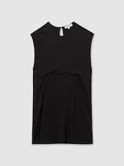 Reiss Black Chelsea Corset Jersey Mini Dress - Image 2 of 6