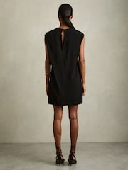 Reiss Black Chelsea Corset Jersey Mini Dress - Image 5 of 6