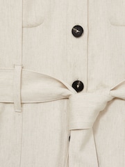 Reiss Cream Anais Wide Leg Utility Jumpsuit - Image 6 of 6