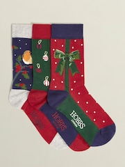 Hobbs Black Festive Socks Set - Image 1 of 3