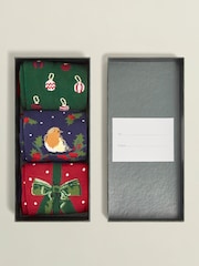 Hobbs Black Festive Socks Set - Image 3 of 3