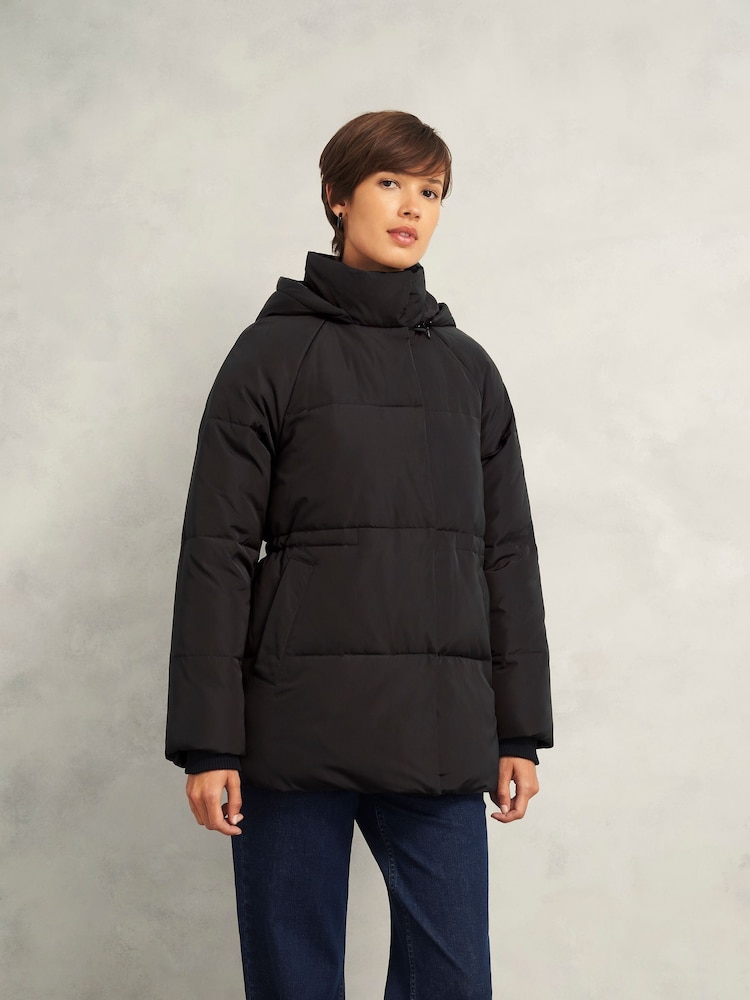 Hobbs Black Cara Puffer Jacket - Image 1 of 4 Hobbs Black Cara Puffer Jacket - Image 1 of 4