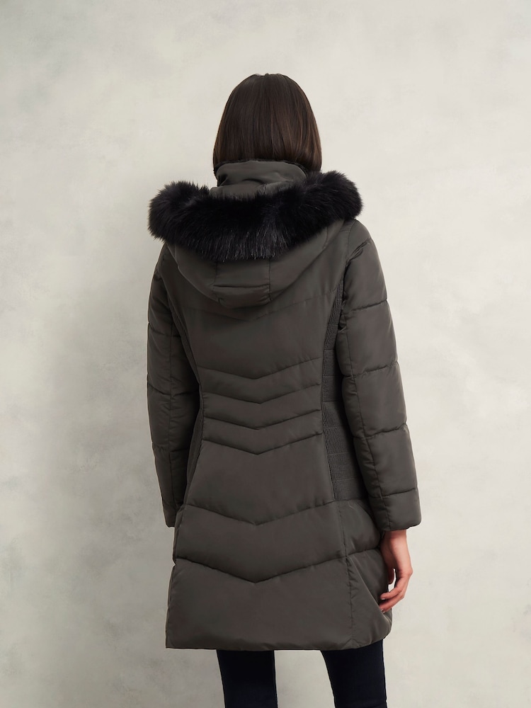 Hobbs Grey Hobbs Jaymie Puffer jacket - Image 2 of 4