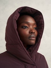 Red Hobbs Darla Puffer Jacket - Image 3 of 4