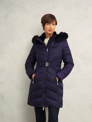 Hobbs Blue Alis Puffer jacket - Image 1 of 4