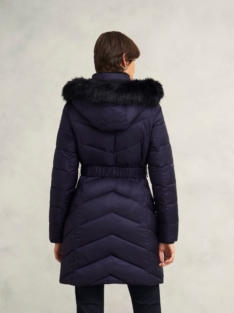 Hobbs Blue Alis Puffer jacket - Image 2 of 4