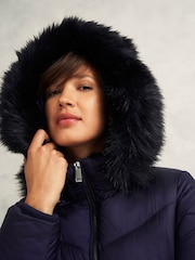 Hobbs Blue Alis Puffer jacket - Image 3 of 4