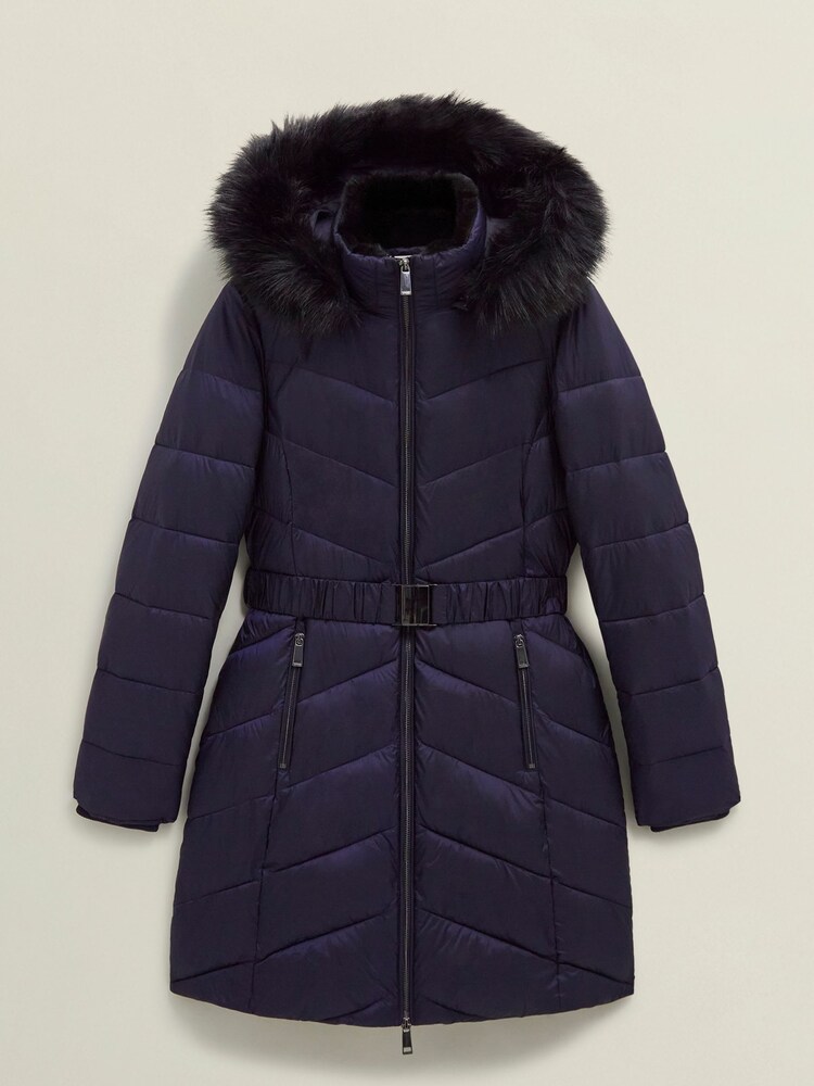 Hobbs Blue Alis Puffer jacket - Image 4 of 4