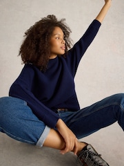 White Stuff Blue Carli Jumper - Image 1 of 6