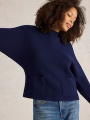 White Stuff Blue Carli Jumper - Image 3 of 6