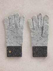 Gris - Guantes de punto Albie de White Stuff - Imagen 2 de 3