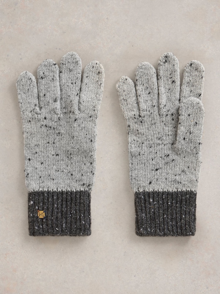 Gris - Guantes de punto Albie de White Stuff - Imagen 2 de 3