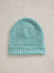 White Stuff Green Abby Knitted Beanie - Image 2 of 3
