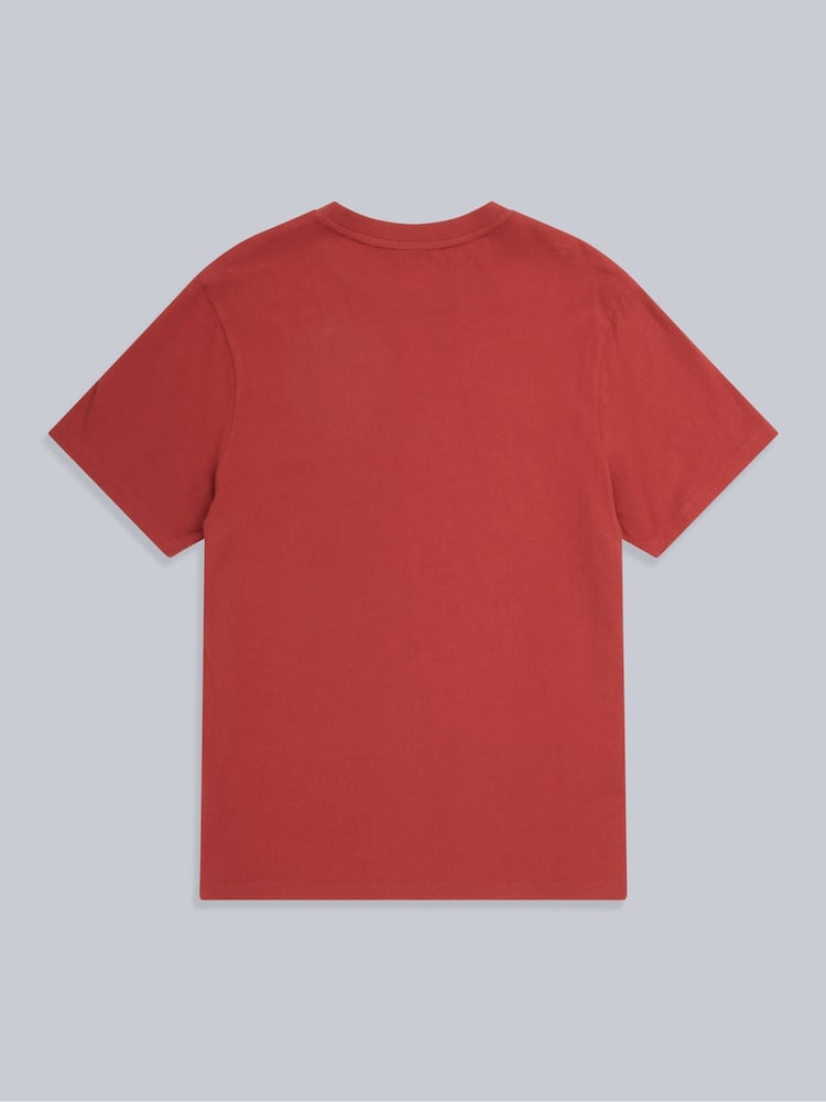 Animal Red Mens Icon Plain 100% Cotton T-Shirt - Image 2 of 5
