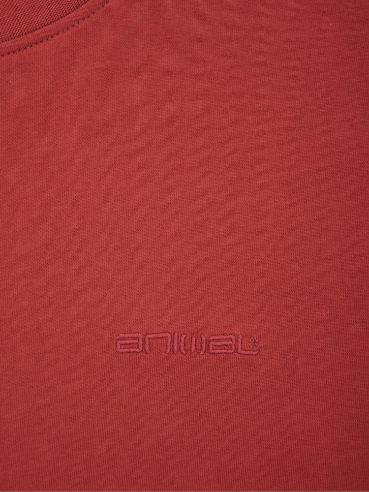 Animal Red Mens Icon Plain 100% Cotton T-Shirt - Image 5 of 5