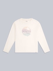 Animal White Lola Womens 100% Cotton Long Sleeve Top - Image 1 of 5